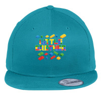 Master Builder Little Brother Blocks Boys Brick Builder T Shirt Flat Bill Snapback Cap | Artistshot