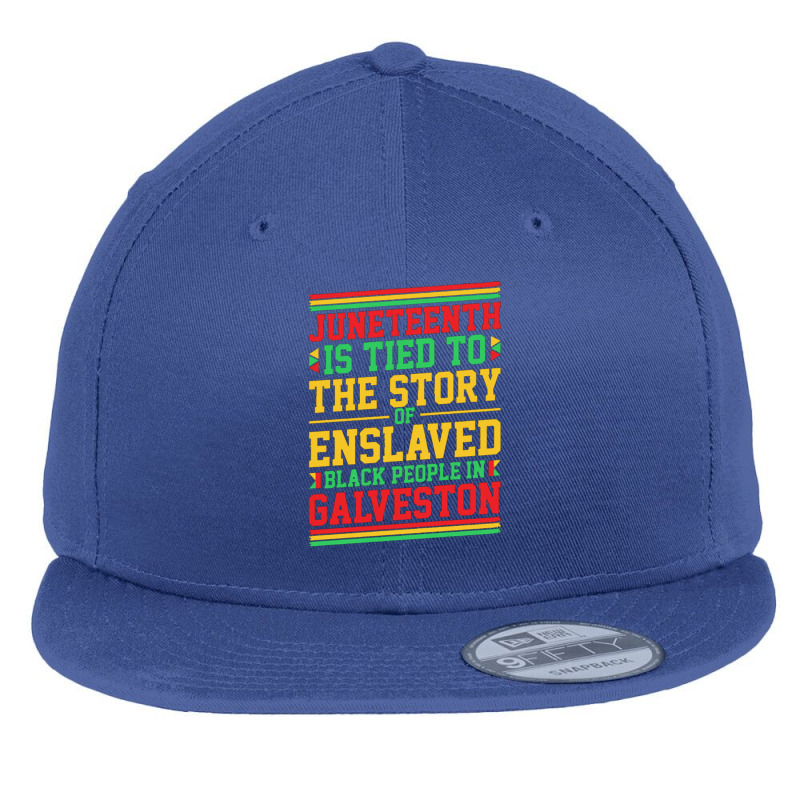 Juneteenth Gifts Tied To The Story Of Enslaved Flat Bill Snapback Cap by anneevans358 | Artistshot