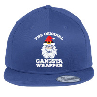 The Original Gangsta Wrapper Shirt Funny Rapper Santa Claus T Shirt Flat Bill Snapback Cap | Artistshot