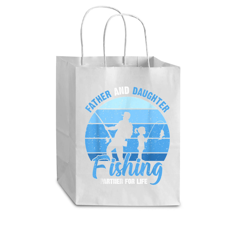 Mens Father & Daughter Fishing Partner For Life New Father Cub Paper Bag - 8 X 4 1/2 X 10 1/4 | Artistshot