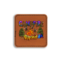 Campfire Legend Neo Western Square Leatherette Patch | Artistshot