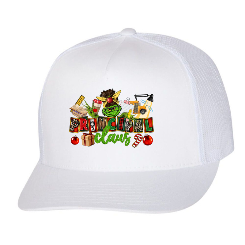 Principal Claus Christmas Trucker Cap by CowGirlArtShop | Artistshot