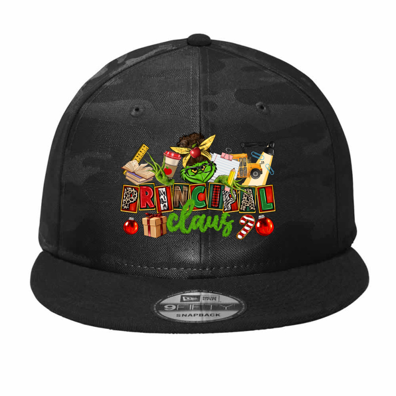 Principal Claus Christmas Camo Snapback by CowGirlArtShop | Artistshot