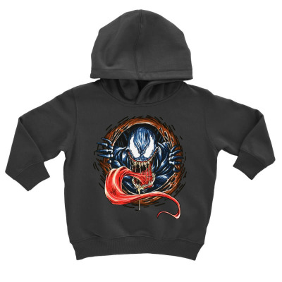 Venom Rise Toddler Hoodie Designed By Pinkanzee