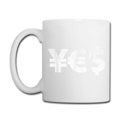 Yes Currency    Yen Euro Dollar Symbols On A Shirt Coffee Mug Designed By Annette