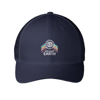 Vintage Spaceship Earth With Distressed Mesh Cap | Artistshot