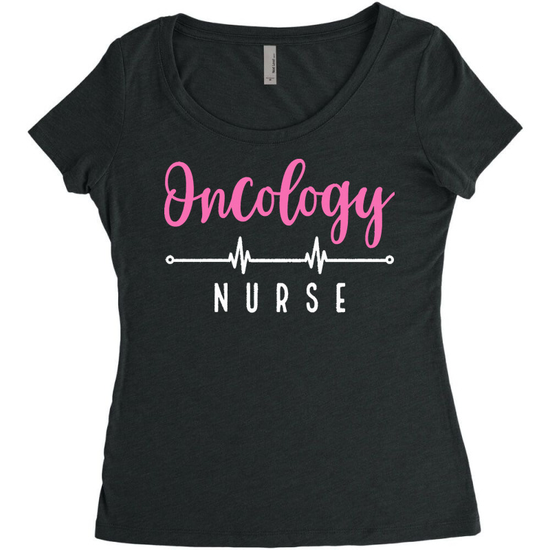 Oncology Nurse T  Shirt Oncology Nurse   Font Contrast Design T  Shirt Women's Triblend Scoop T-shirt by hartmannrico908 | Artistshot