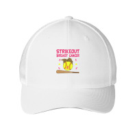 Breast Cancer Strike Out Breast Cancer Awareness Softball Fighters 217 Mesh Cap | Artistshot