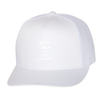 Keep Calm Eat Latkes Hanukkah Jewish Celebration Holiday Premium T Shi Trucker Cap | Artistshot