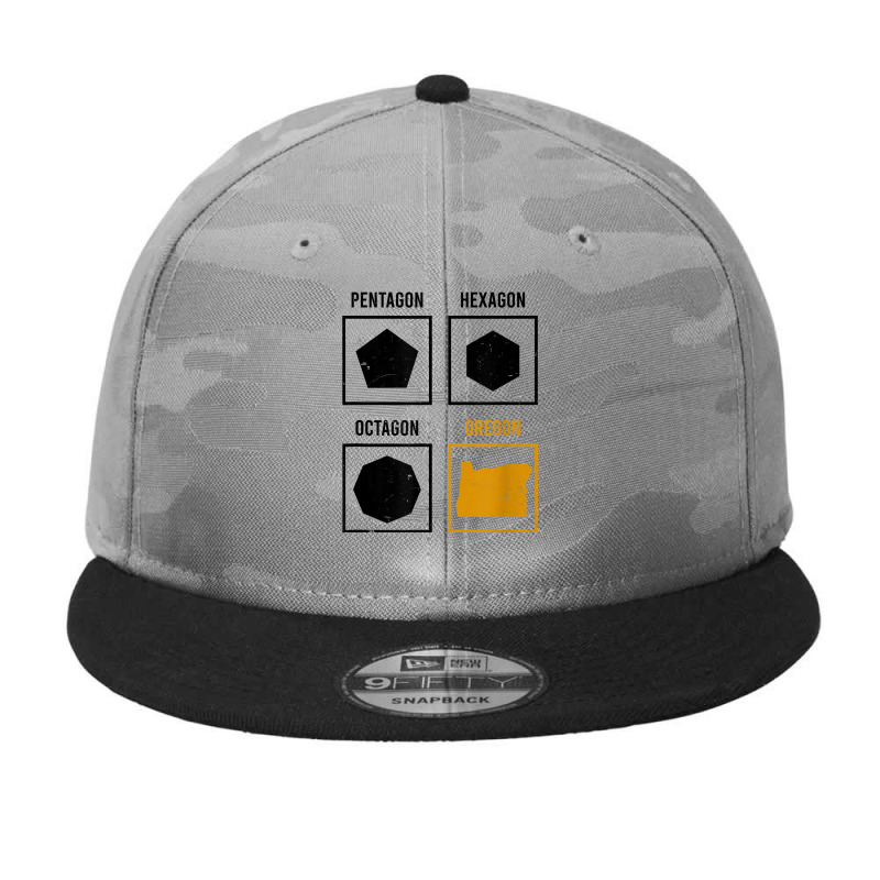 Pentagon Octagon Hexagon Oregon Design Oregon State T Shirt Camo Snapback by ranmarbunathoo90 | Artistshot