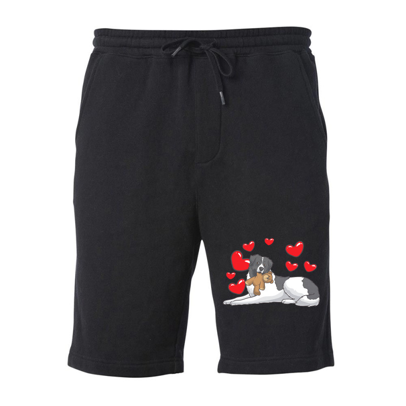 Gift Idea T  Shirt Tornjak Dog With Stuffed Animal And Hearts T  Shirt Fleece Short | Artistshot