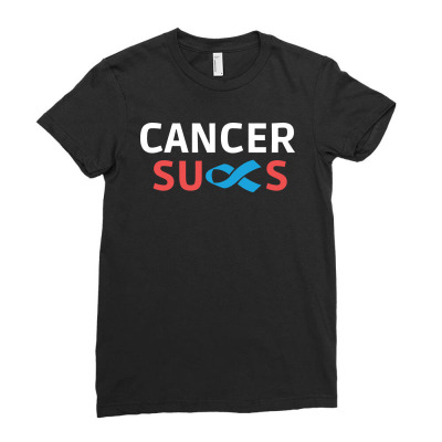 Cancer Sucks Ladies Fitted T-shirt Designed By Tht