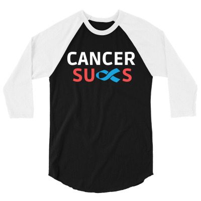 Cancer Sucks 3/4 Sleeve Shirt Designed By Tht