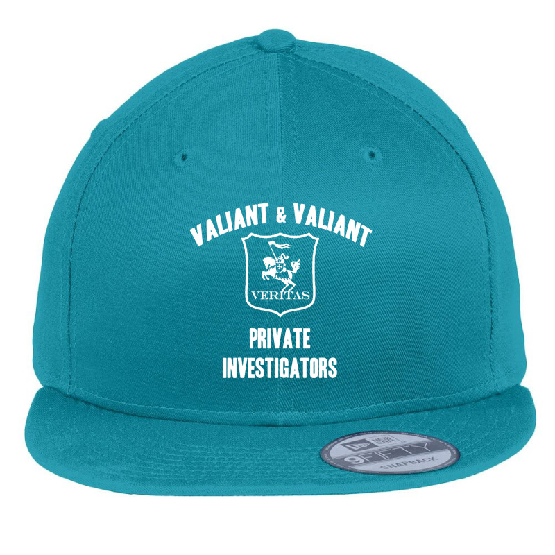 Valiant And Valiant Private Investigators Flat Bill Snapback Cap by Menelz | Artistshot