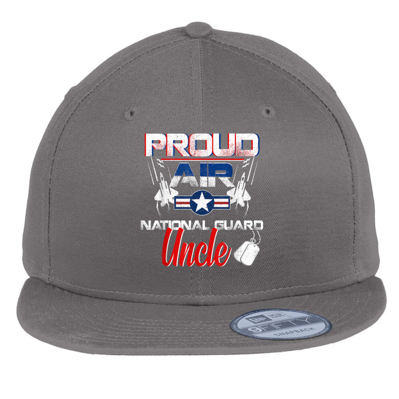 Proud Air National Guard Uncle Air Force Veterans Day T Shirt Flat Bill Snapback Cap by AshleyPenez | Artistshot