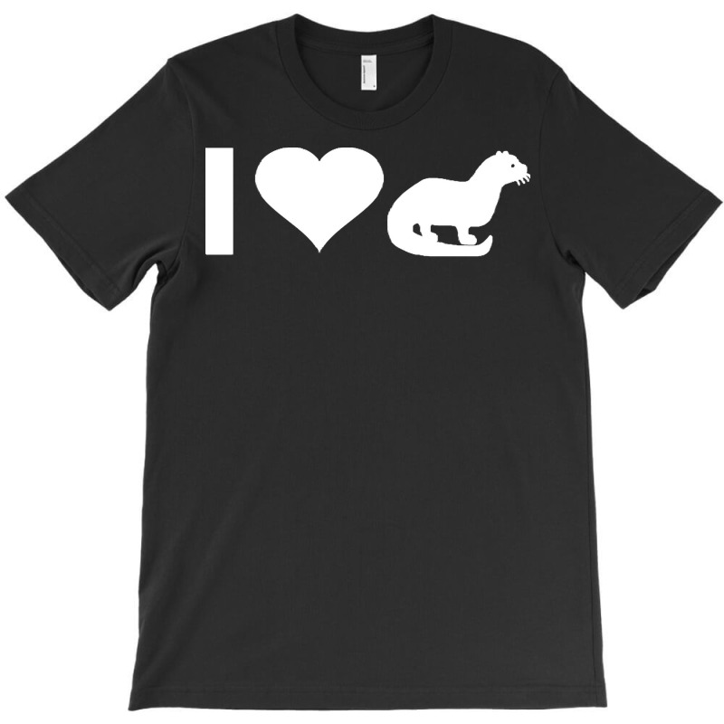 Marten T  Shirt I Love Marten Badger Lovers Sea Otter Badger T  Shirt T-shirt | Artistshot