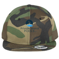 Private Island Pools Apparel T Shirt Flat Bill Snapback Cap | Artistshot