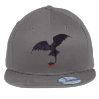 Flying Red Tail Dragon Flat Bill Snapback Cap | Artistshot