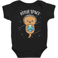 Otter Space T  Shirt Otter Space Cute Funny Sea Otter Astronaut Milky Baby Bodysuit | Artistshot