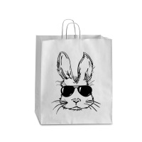 Bunny Face With Sunglasses Easter Day For Boys Men Kids Queen Paper Bag - 16 X 6 X 19 1/4 | Artistshot