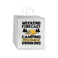 Camping Camping Accessories Camper Star Paper Bag - 13 X 7 X 13 | Artistshot