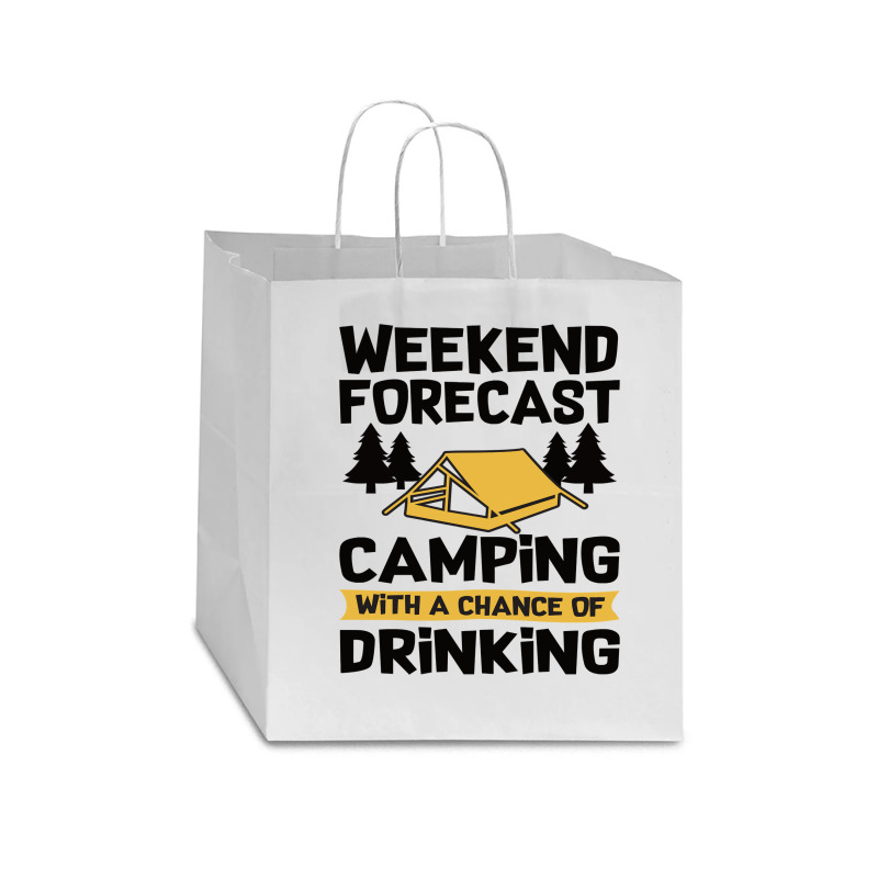 Camping Camping Accessories Camper Star Paper Bag - 13 X 7 X 13 | Artistshot