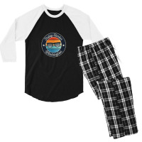 Friday Harbor Washington Souvenir Graphic Men's 3/4 Sleeve Pajama Set | Artistshot