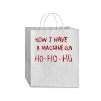 Now I Have A Machine Gun Ho Ho Ho Sweatshirt Traveler Paper Bag -13 X 6 X 15 3/4 | Artistshot