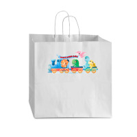 Wido Dino Bod Baby Dinosaurs On Train. Tank Top Vogue Paper Bag - 16 X 6 X 12 | Artistshot