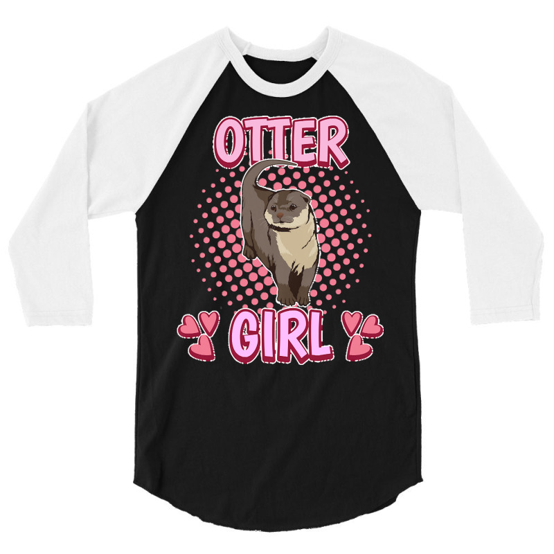 Otter T  Shirt Sea Otter Otter Girl T  Shirt 3/4 Sleeve Shirt | Artistshot