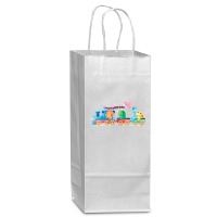 Wido Dino Bod Baby Dinosaurs On Train. Tank Top Wine Paper Bag - 5 1/2 X 3 1/4 X 13 | Artistshot