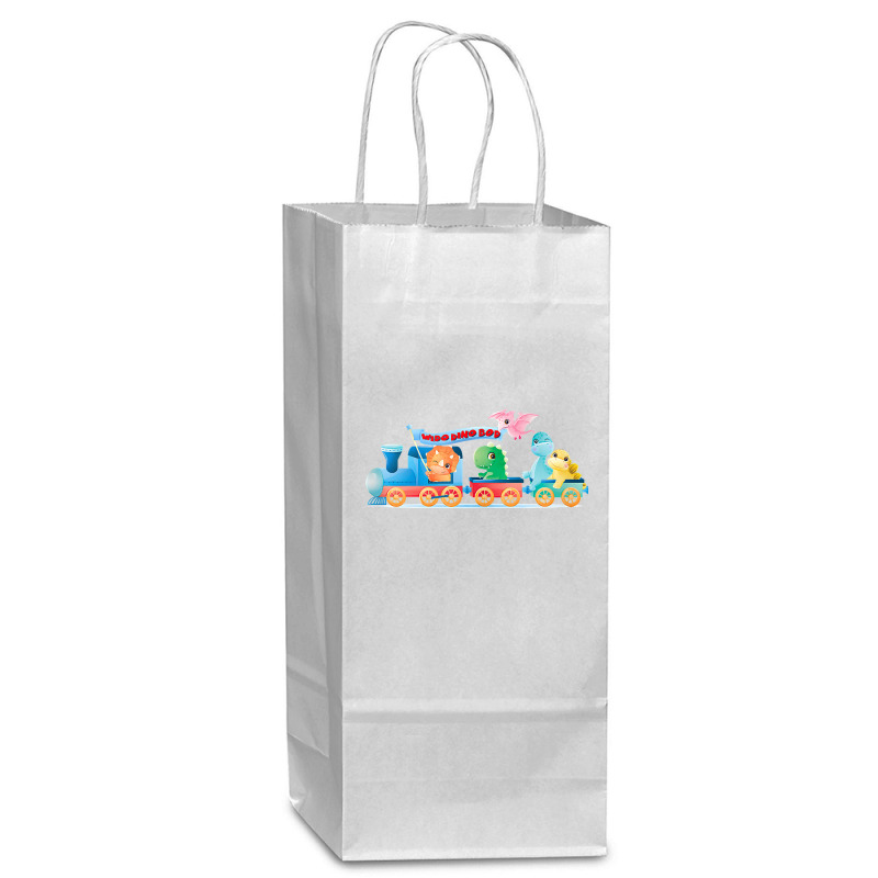 Wido Dino Bod Baby Dinosaurs On Train. Tank Top Wine Paper Bag - 5 1/2 X 3 1/4 X 13 | Artistshot