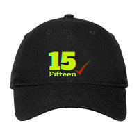 The Number 15 Number Fifteen Aesthetic Adjustable Cap | Artistshot