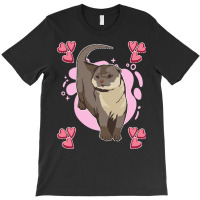 Otter T  Shirt Sea Otter Pink Heart Design Otter T  Shirt T-shirt | Artistshot