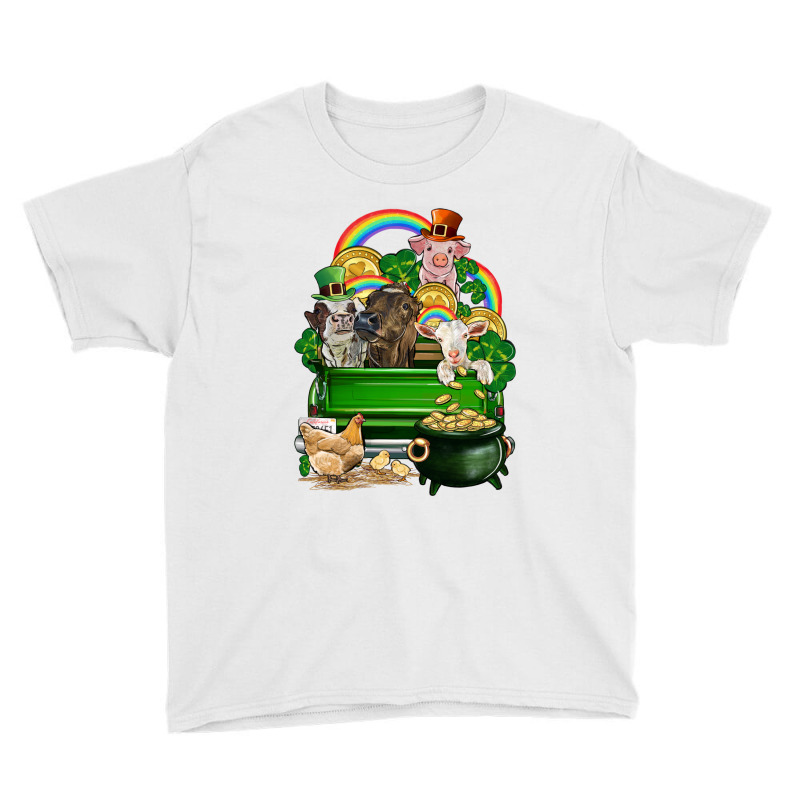 St. Patrick's Day Animal Truck Youth Tee | Artistshot