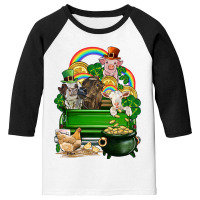 St. Patrick's Day Animal Truck Youth 3/4 Sleeve | Artistshot