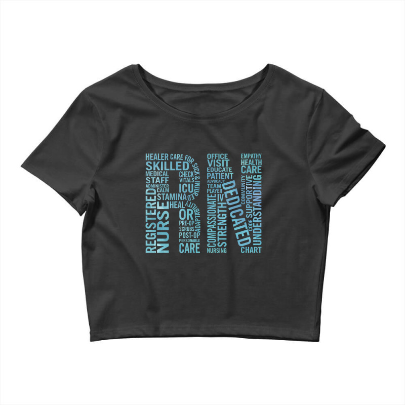 Registered Nurses Paint Rn Crop Top | Artistshot