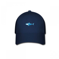 Thunderbolt Blue Shark Illustration Baseball Cap | Artistshot