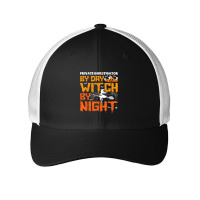 Funny Private Investigator By Day Witch By Night Halloween T Shirt Mesh Cap | Artistshot