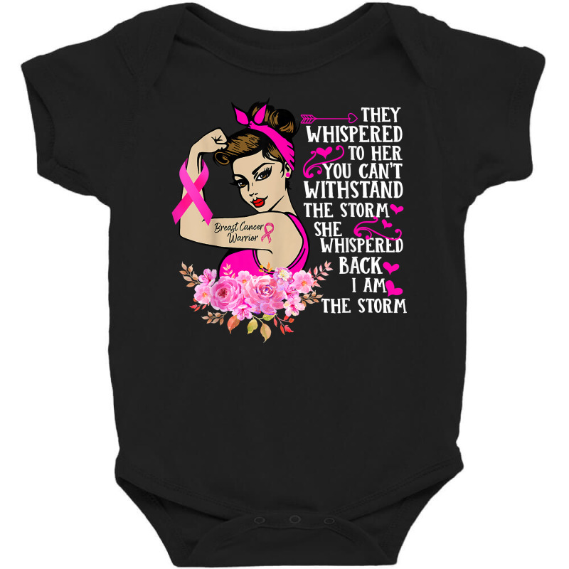 I'm The Storm Strong Women Breast Cancer Warrior Pink Ribbon T Shirt Baby Bodysuit | Artistshot