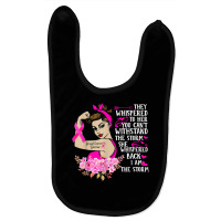 I'm The Storm Strong Women Breast Cancer Warrior Pink Ribbon T Shirt Baby Bibs | Artistshot