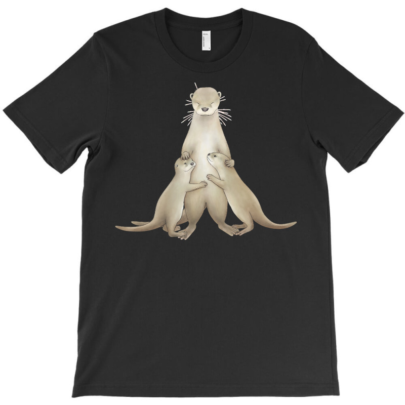 Otters T  Shirt Smooth Coated Otter Papa And Otterpups T  Shirt T-shirt | Artistshot