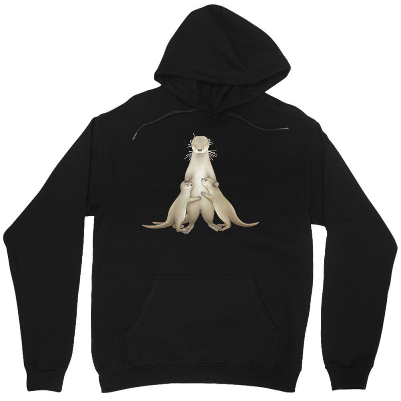 Otters T  Shirt Smooth Coated Otter Papa And Otterpups T  Shirt Unisex Hoodie | Artistshot