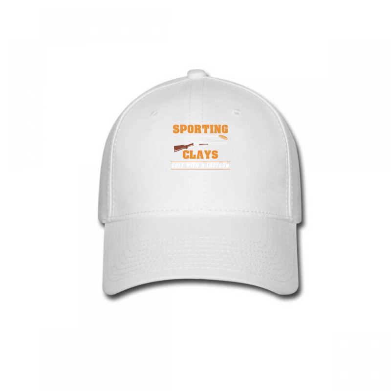 Sporting Clays   Golf With A Shotgun   Clay Target Shooting Pullover H Baseball Cap | Artistshot