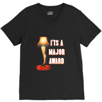 Its A Major Award Xmas Christmas Leg Lamp V-neck Tee | Artistshot