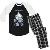 Its Always Happy Hour When Im Sailing Men's 3/4 Sleeve Pajama Set | Artistshot