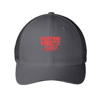 Red Ribbon Fighting For Hemolytic Anemia Awareness T Shirt Mesh Cap | Artistshot