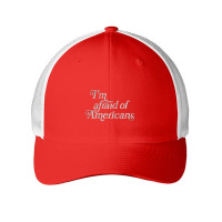 I'm Afraid Of Americans Original Faded Retro Style Design Mesh Cap | Artistshot