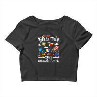 Girls Trip 2022 Summer Vacation Australia Atlantis Beach Raglan Baseba Crop Top | Artistshot