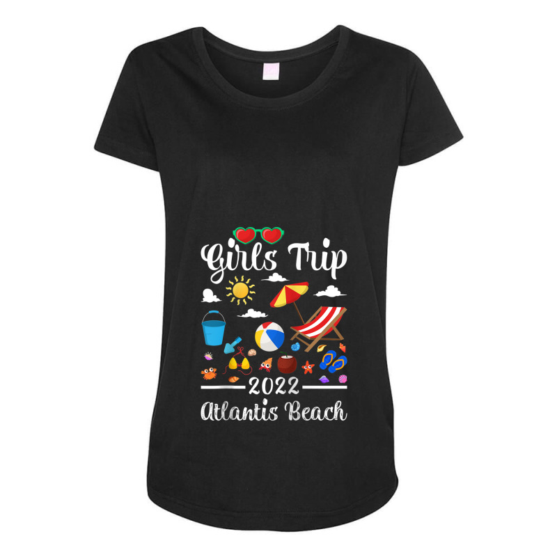 Girls Trip 2022 Summer Vacation Australia Atlantis Beach Raglan Baseba Maternity Scoop Neck T-shirt by Tiktify | Artistshot